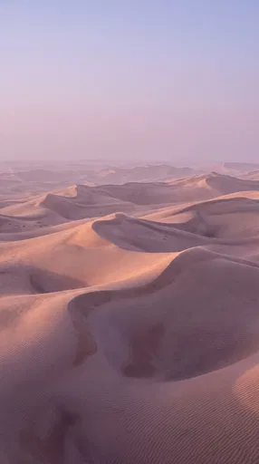 Pastel Desert Sand Dunes at Dusk
