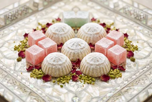 Maamoul Cookies and Turkish Delight Tray