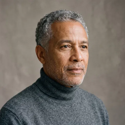 Portrait of a Senior Man in Turtleneck