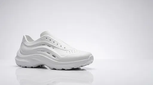 Minimalist White Molded Foam Sneaker Concept