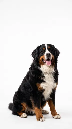 Bernese Mountain Dog Studio Portrait