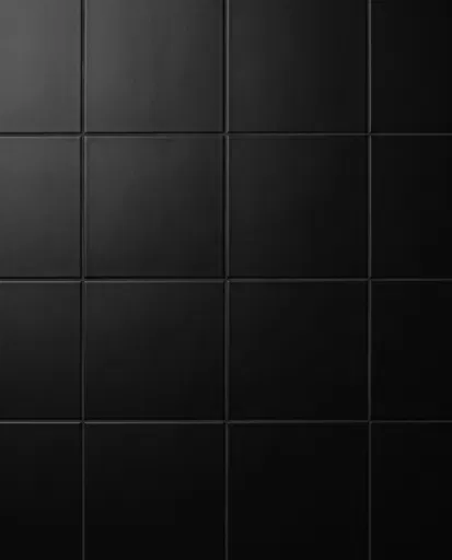 Matte Black Square Ceramic Tile Background