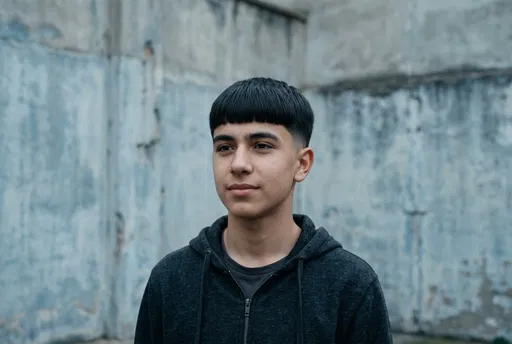 Teenage Boy With Low Fade Haircut
