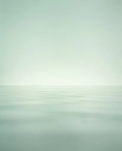 Minimalist Pastel Mint Water Horizon Background