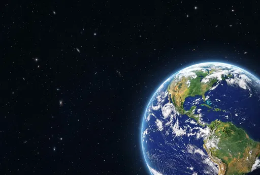 Planet Earth From Space With Copy Space