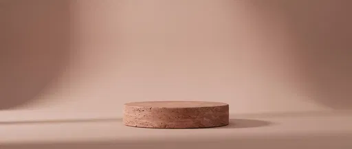 Blush Travertine Podium Studio Background