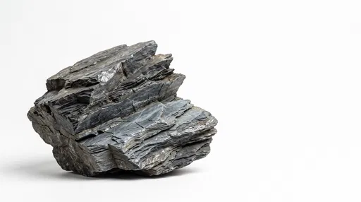 Angular Slate Rock on White