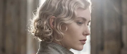 Blonde Woman With Vintage Finger Waves