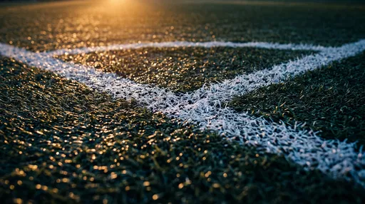 Golden Hour Soccer Turf Markings