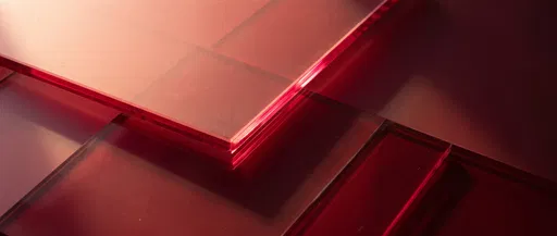 Overlapping Red Frosted Acrylic Sheets Background