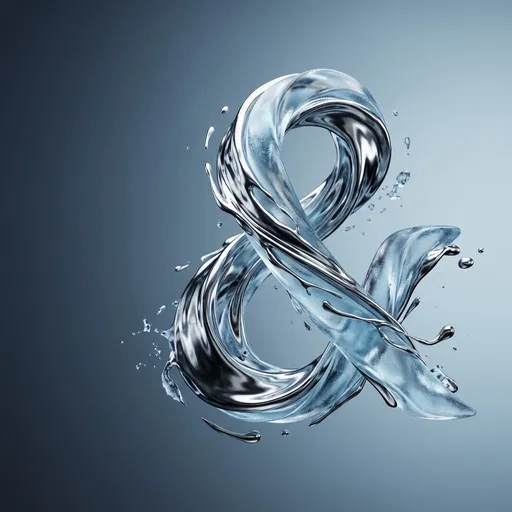 Fluid Chrome and Ice Ampersand