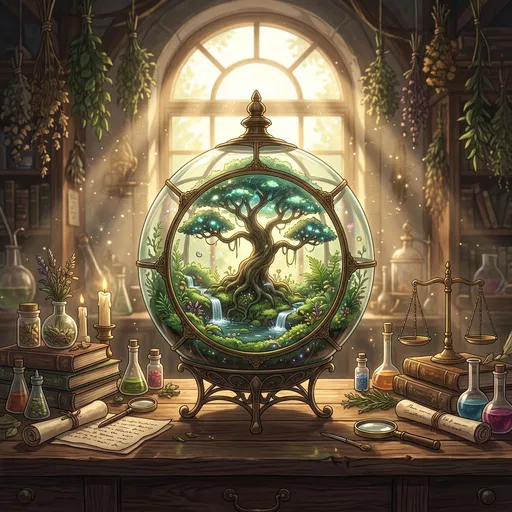 Magical Tree Terrarium in Alchemist Workshop