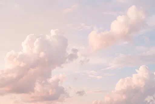 Pastel Pink Dawn Clouds Sky Background