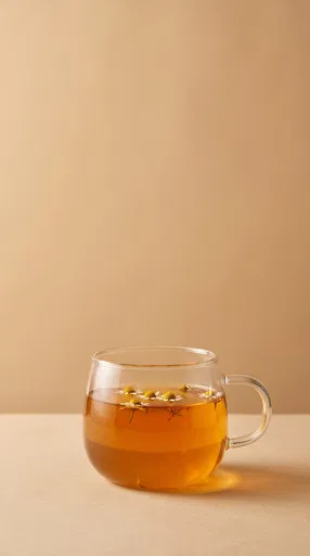 Glass Mug of Chamomile Herbal Tea