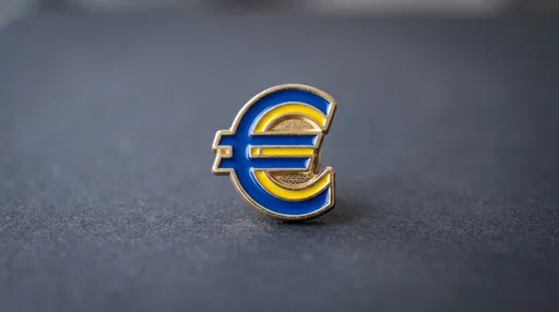 Blue and Yellow Euro Enamel Pin