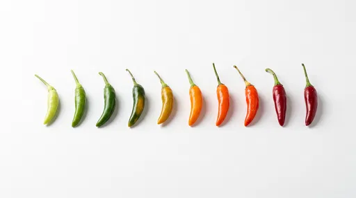 Ripening Stages of Bird's Eye Chillies