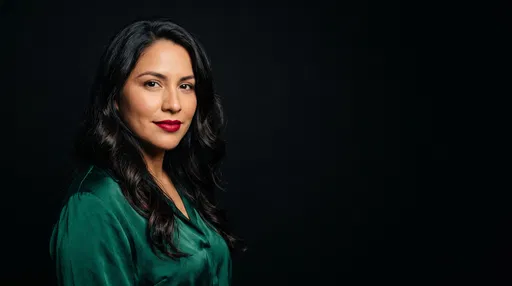 Portrait of Woman in Emerald Silk Blouse