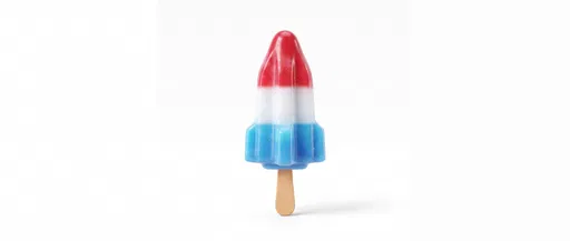 Red White and Blue Rocket Popsicle