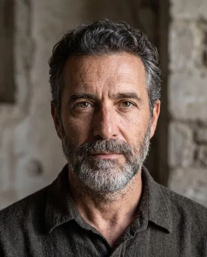 Portrait of Mature Bearded Man
