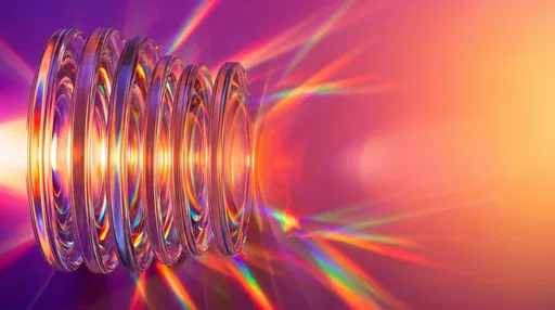 Optical Crystal Lenses with Rainbow Dispersion