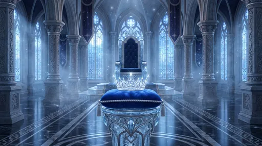 Crystal Crown in Enchanted Throne Room