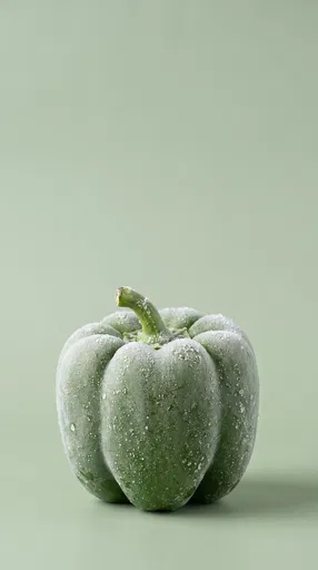 Frosted Green Bell Pepper on Sage