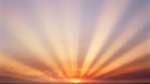 Radiant Sunrise Sky With Crepuscular Rays