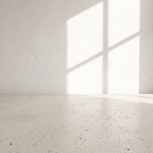 Sunlight Shadow on Plaster Wall and Concrete