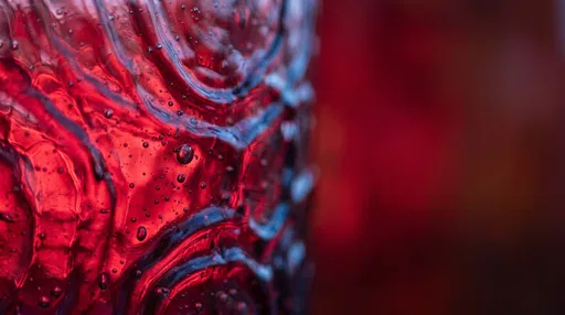 Macro Red Textured Glass Background