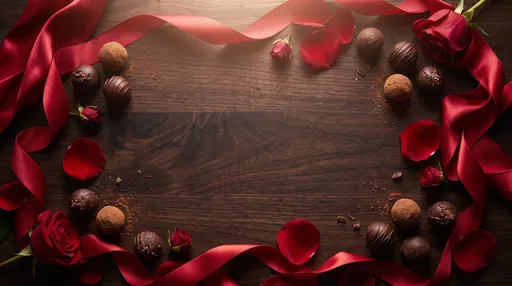 Chocolate Truffles and Red Roses Frame