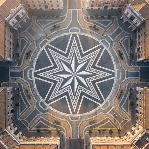 Aerial View of Compass Star Plaza