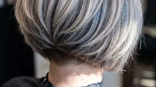Back View of Ash Blonde Bob Haircut