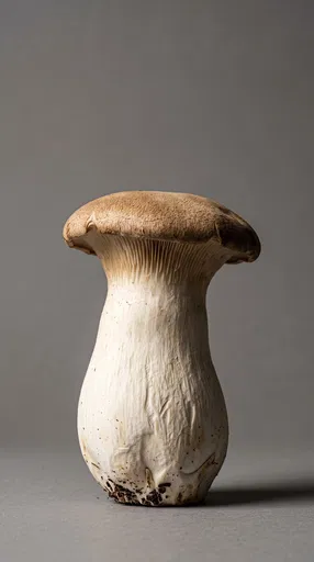 Single King Oyster Mushroom Studio Shot