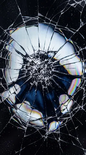Shattered LCD Screen Macro Texture