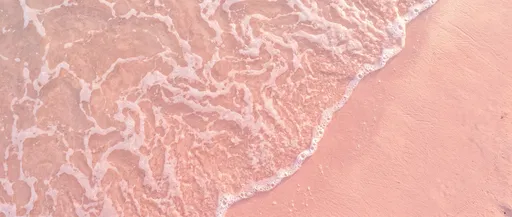Pastel Pink Beach Foam Aerial View
