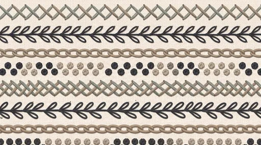 Neutral Hand Embroidery Stitches Pattern