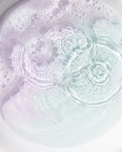 Pastel Lavender and Mint Foamy Water
