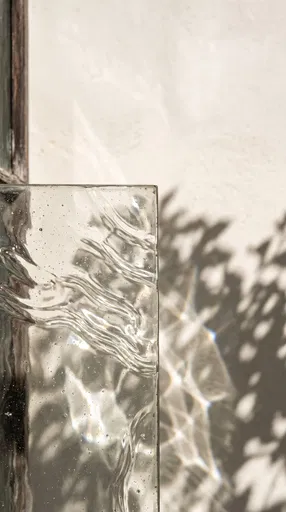 Wavy Glass and Shadows on Plaster