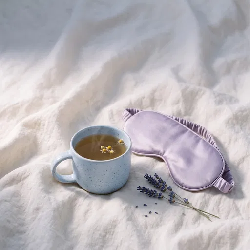 Chamomile Tea and Lavender Sleep Mask