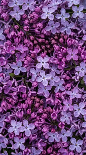 Purple Lilac Blossoms Macro Background