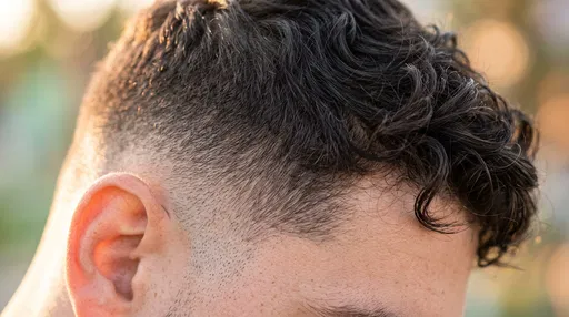 Close-Up of Low Fade Haircut