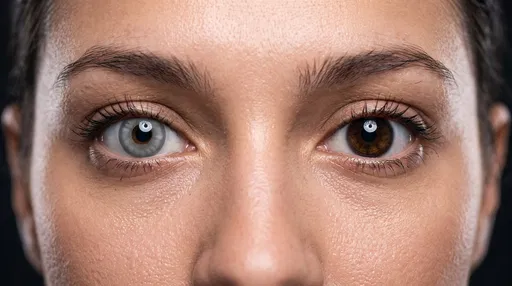 Colored Contact Lens Eye Comparison