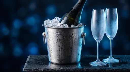Chilled Champagne Bucket and Frosted Flutes