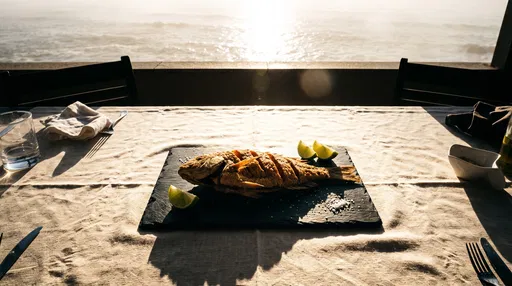 Fried Fish Platter on Coastal Restaurant Table