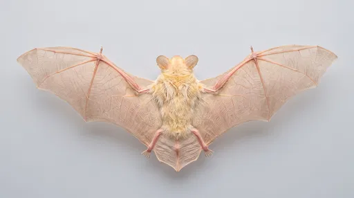 Top-Down View of Pale Bat Gliding