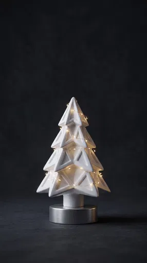 Minimalist White Ceramic Christmas Tree