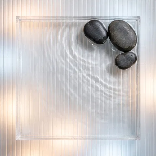 Zen Stones in Acrylic Water Tray