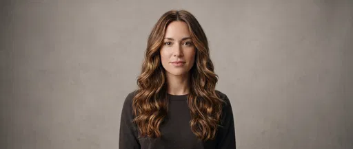 Woman With Wavy Tortoiseshell Brown Hair