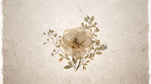 Pressed Antique Rose on Handmade Paper