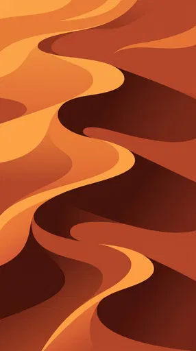 Stylized Desert Sand Dunes Vector Wallpaper